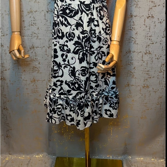 Spago Collection Floral Black and White Dress - Picture 2 of 5